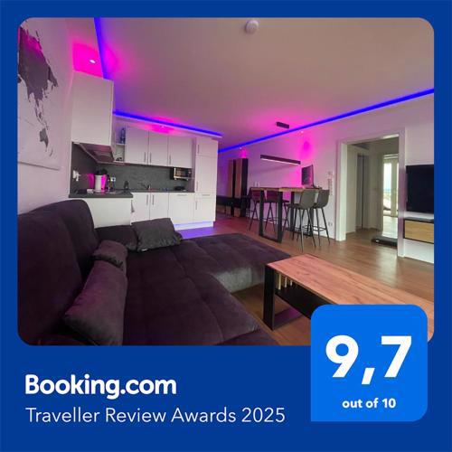 100 qm Penthouse, Self-Check-In, 2 Parkplätze