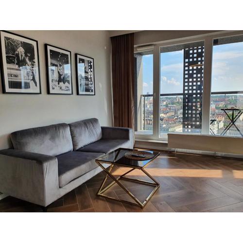 15 piętro SOKOLSKA 30 TOWERS apartments - NEW - LUX - PARKING - SAUNA - GYM- and THE BEST VIEW in KATOWICE