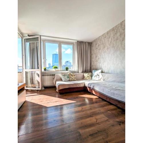 2-rm. Skyline view. Center.