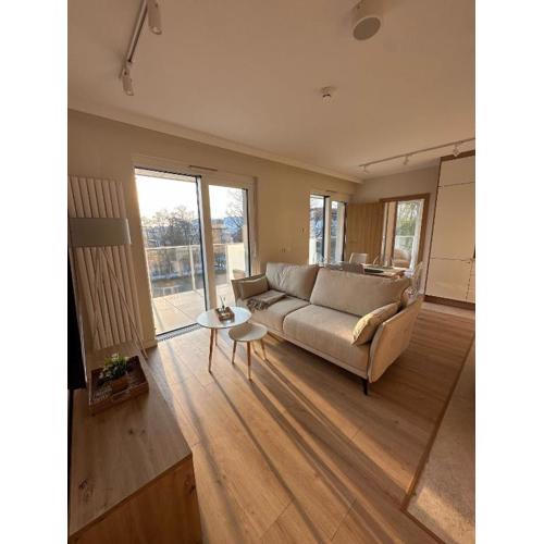 4SUMMER Golden Dune - Parking, przestronne mieszkanie 50m2, cały apartament do dyspozycji, duży taras z pięknym zachodem słońca Parkplatz, geräumige Wohnung mit 50 m2, ganzes Apartment zur Verfügung, große Terrasse mit wunderschönem Sonnenuntergang