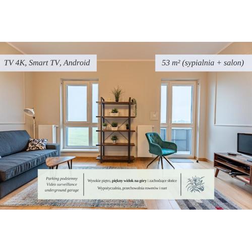 53m2 Apartament na Letniej z Widokiem na Góry Kłodzko - Przyjaciół Ziemi Kłodzkiej