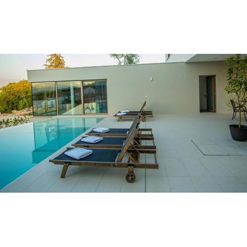 A modern villa in Zmijavci with a gym, tennis and basketball court