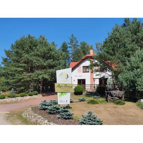 Agro Breza dom z kominkiem 80 metrów od jeziora - sauna, balia ogrodowa