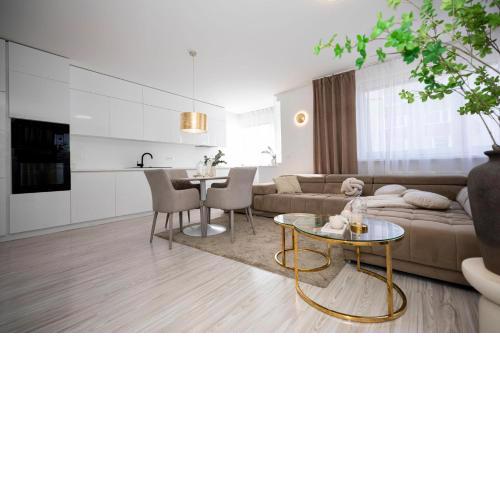 ALURE RESIDENCES 13 & 24h self check-in, fireplace,free parking in front of the apartment building, new building, green area with meadows and forests