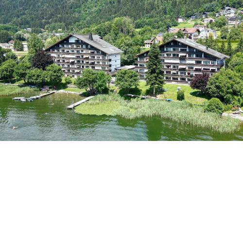 ANJA Seeblickappartement Haus Hänsel u Gretel am Ossiacher See mit direktem Seezugang, Hallenbad, Skiarena Gerlitzen