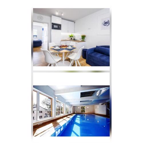 Apartament 10B Niebieskie Apartamenty Poddąbie dawniej Blue Marine z basenem krytym, odkrytym, salą zabaw, animacjami