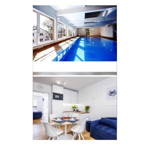 Apartament 1B Niebieskie Apartamenty Poddąbie dawniej Blue Marine z basenem krytym, odkrytym, salą zabaw, animacjami
