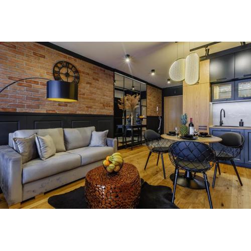 APARTAMENT CHICAGO - stylowy apartament z KLIMATYZACJĄ o bardzo wysokim standardzie w centrum miasta, z prywatnym zadaszonym parkingiem - IZBY PODHALAŃSKIE