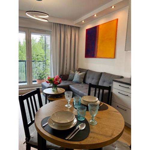 Apartament Dekerta garaż, duży taras, smart tv