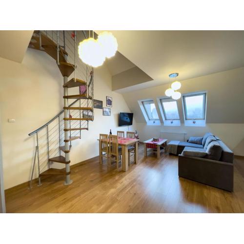 Apartament fioletowy w Polanicy