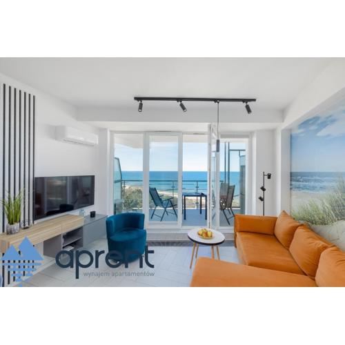 Apartament Golden Wave - Frontowy Widok Na Morze - Aprent