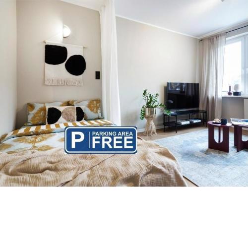Apartament Good Morning Wrocław 1 piętro -Jarmark Świąteczny 100m-Netflix - Parking w cenie