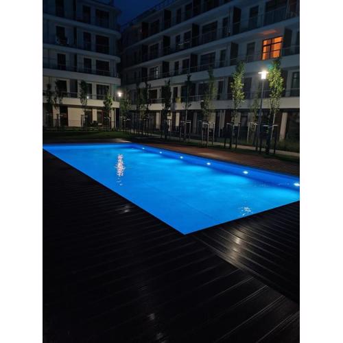 Apartament Grey 52, 3 min od plaży, basen, plac zabaw, darmowy parking!