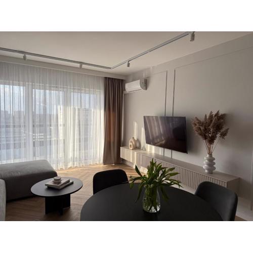 Apartament Lux Plaza Tower II 11 piętro darmowy parking podziemny targi