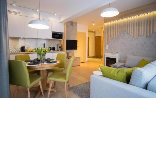 Apartament Modern Green w centrum z widokiem na Giewont