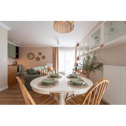 Apartament Oliwny 34 - balkon z widokiem na góry