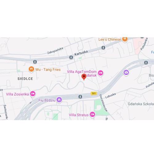 Apartament Pomarańczowy Gdańsk 80 metrów z widokiem na ogród