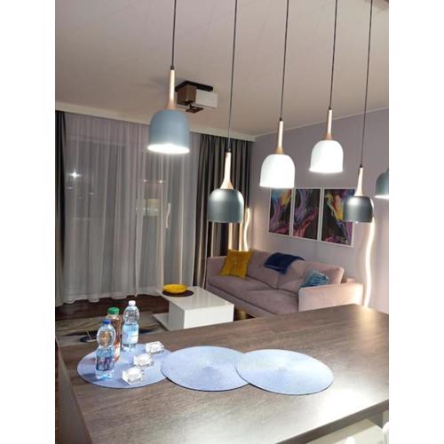 Apartament Rainbow z kominkiem