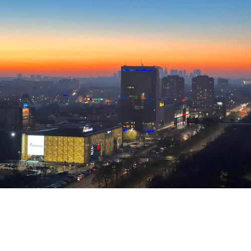 Apartament SKYSCRAPPER z widokiem na panoramę Warszawy