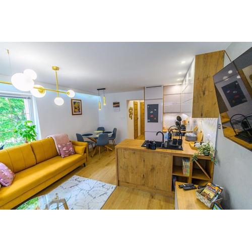 Apartament Śląski Szczawno-Zdrój 46m, Książ kuchnia klimatyzacja Wifi Parking