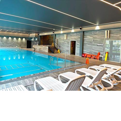 Apartament Superior Blue Przy Plaży- FREE Pool, Saunas, Jacuzzi, Fitness, Salzgrotte