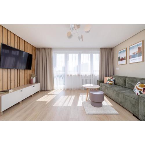 Apartament w Centrum Katowic z klimatyzacją by Noclegi Renters