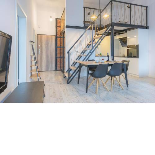 Apartament z antresolą Nowa Papiernia
