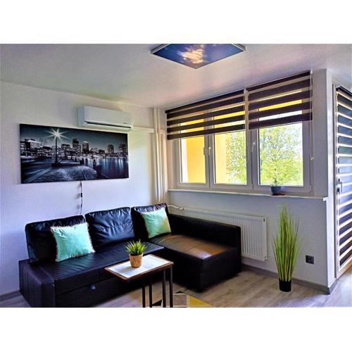 Apartament z balkonem Gliwice Mewy, klimatyzacja