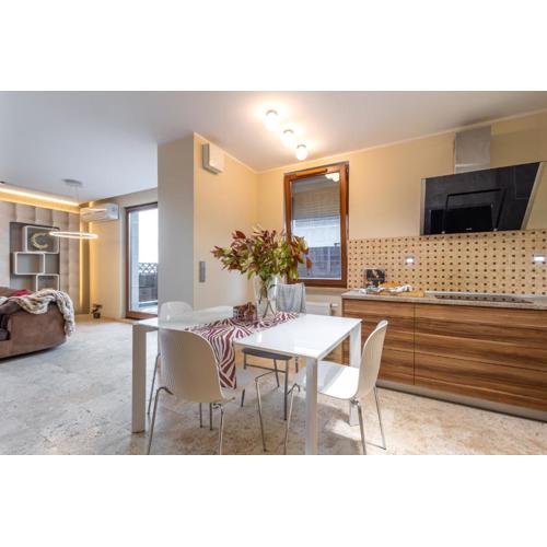 Apartament z tarasem 120m2, klimatyzacja, parking w garażu