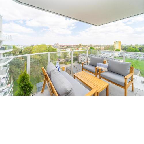 Apartament z tarasem i widokiem na morze - The View - Gdańsk Brzeźno