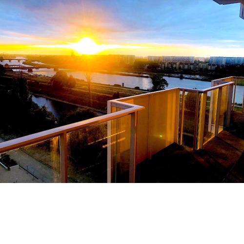 Apartament z tarasem i widokiem na Odrę