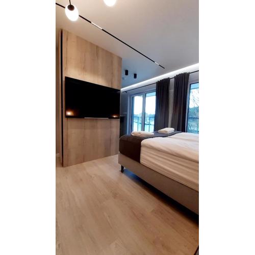 Apartament z widokiem na morze i port