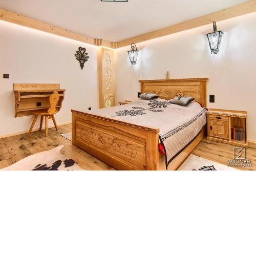 Apartament Zakopane utrzymany w stylu góralskiej chaty