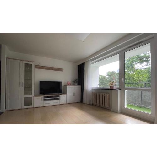 Apartament Zielono za Oknem z dużym balkonem
