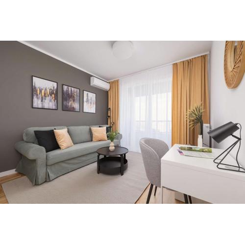 Apartamenty Urban Sunset w Katowicach, blisko Spodka i parku z Parkingiem, Klimatyzacją i Balkonem by Noclegi Renters