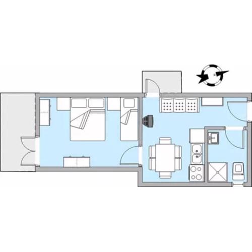 Apartment Blue