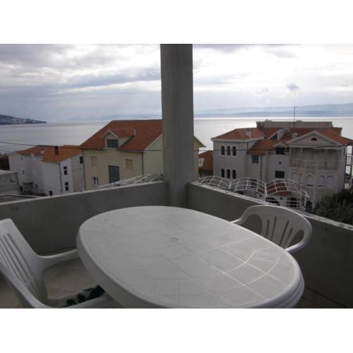 Apartment in Duce with sea view, terrace, air conditioning, washing machine (595-1)