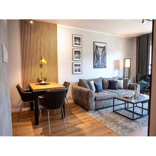 Apartment in Dziwnów by the Dziwna River, cleaning included
