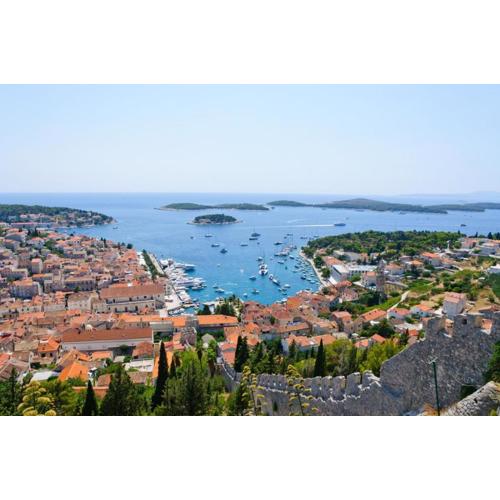 Apartment in Hvar town with sea view, terrace, air conditioning, Wi-Fi (3666-4)