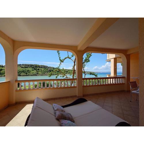 Apartment in Kampor with sea view, balcony, air conditioning, WiFi (4838-1)