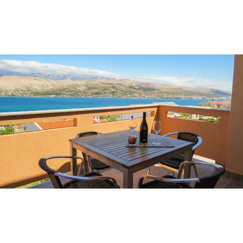 Apartment in Pag with sea view, terrace, air conditioning, WiFi (4891-2)
