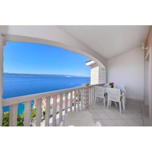 Apartment in Pisak with sea view, terrace, air conditioning, Wi-Fi (4871-3)