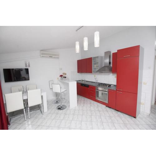 Apartment in Pisak with sea view, terrace, air conditioning, WiFi 3340-5