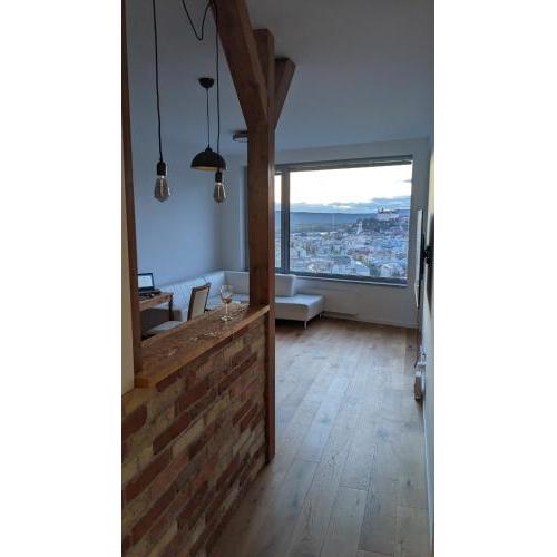 Apartment with sunset view over Bratislava