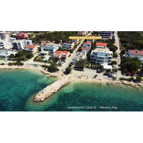Apartments Cikač II - modern apartments by the beach