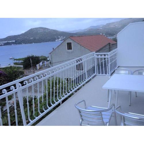 Apartments Marija Slano- Two-Bedroom Apartment with Balcony and Sea View - 2 B