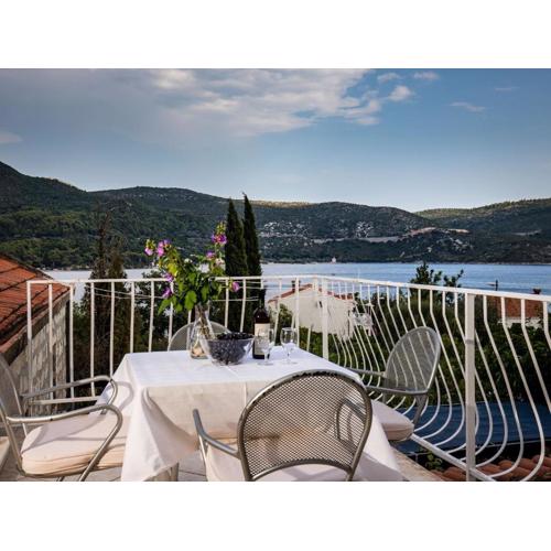 Apartments & Room Eva Slano - One Bedroom Apartment with Terrace and Sea View Srednji