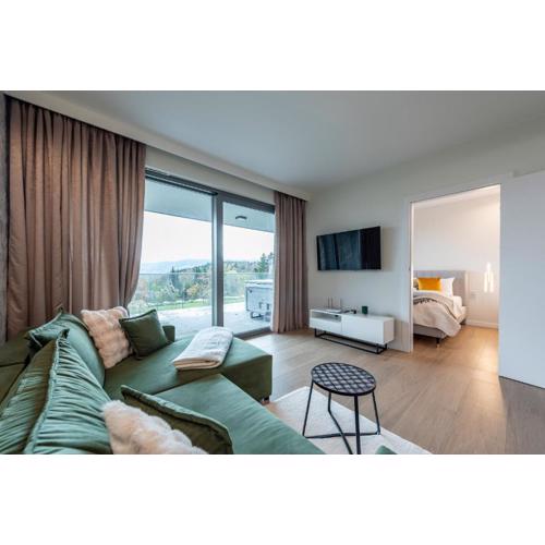 Aparts4U - Kras Resort Apartament A103 z prywatnym jacuzzi i widokiem na góry