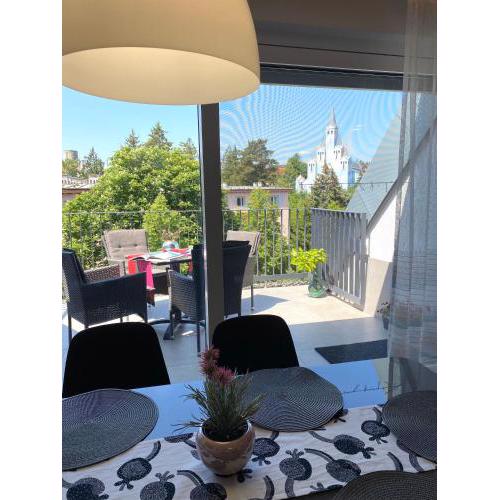 Atrium Apartman Hévíz mit Panoramaterrasse und Tiefgarage