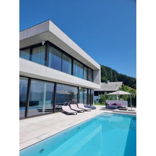 Attersee Luxury Design Villa with dream views, large Pool and Sauna